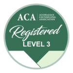 Logo showing ACA Registered Level 3